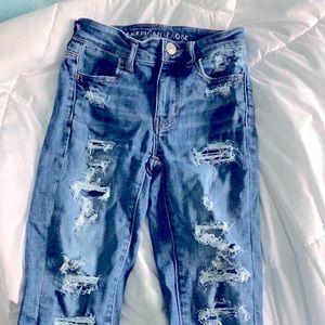 American Eagle dark wash stretch jeans